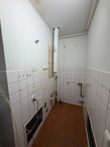 Odmontování plynového kotle a příprava na montáž nového kotle